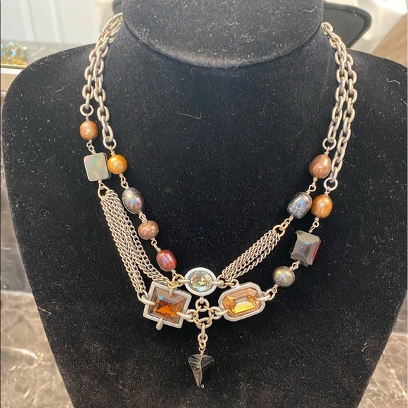 Gorgeous Necklace!!! Multi colored stones - Picture 1 of 6